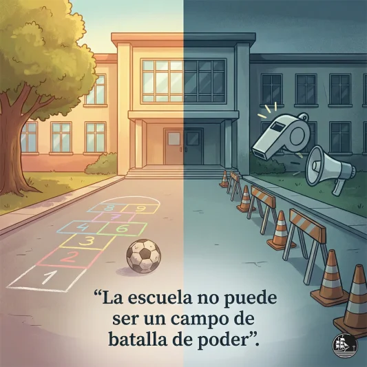 🎒🚨 LA ESCUELA NO ES UN CAMPO DE BATALLA