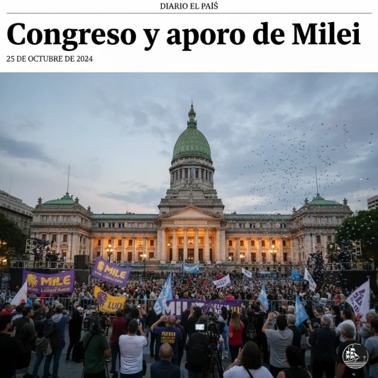 🏛️ Congreso y apoyo de Milei